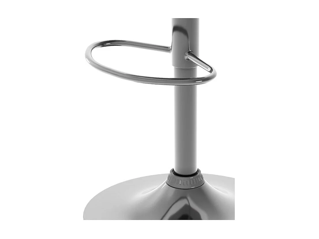 Sgabello regolabile 62/84 cm in tessuto grigio chiaro - Louis