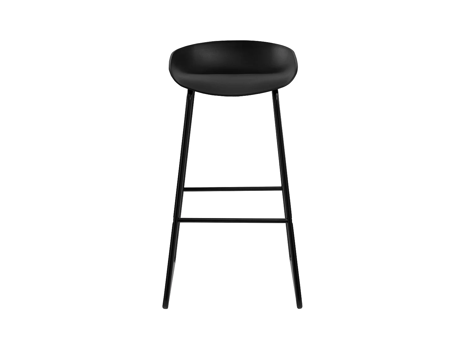 Set di 2 sedie da bar nera H75cm - Yoshi