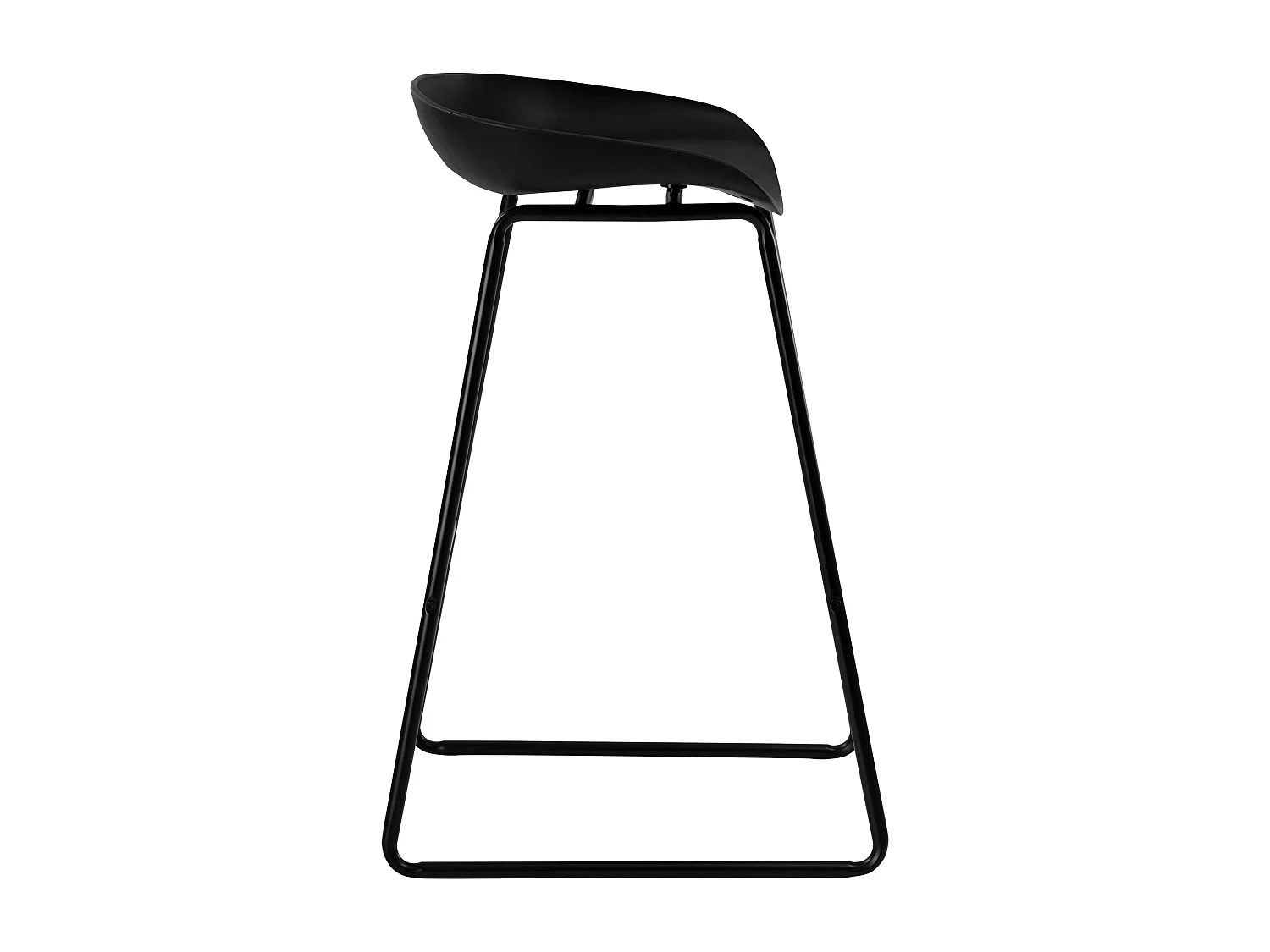 Set di 2 sedie da bar nera H75cm - Yoshi
