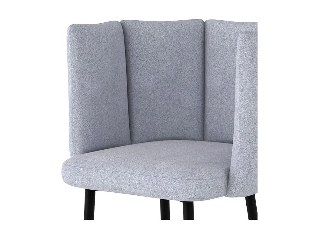 Set di 2 sgabelli da bar in tessuto grigio chiaro 75 cm - Rosy