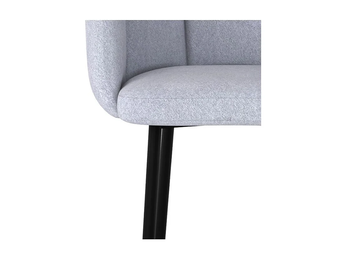 Set di 2 sgabelli da bar in tessuto grigio chiaro 75 cm - Rosy