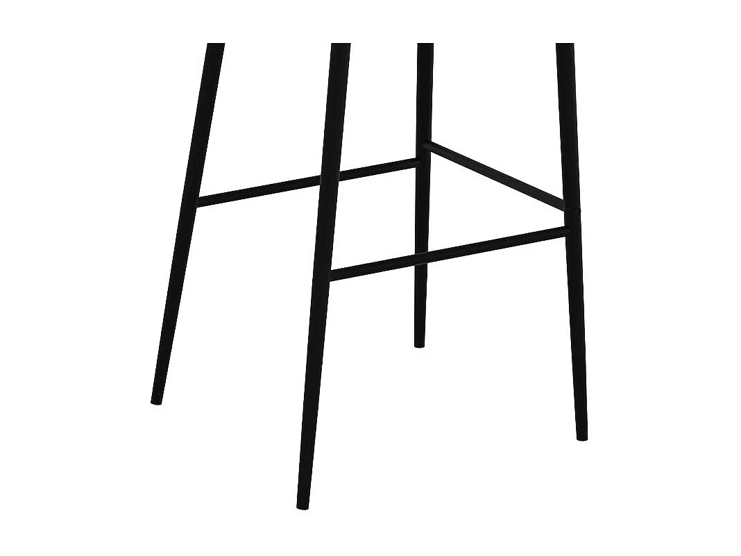 Set di 2 sgabelli da bar in tessuto grigio chiaro 75 cm - Rosy