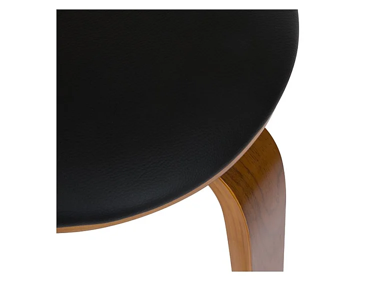 Lot de 2 tabourets de bar 78 cm en cuir synthétique noir - Arthus