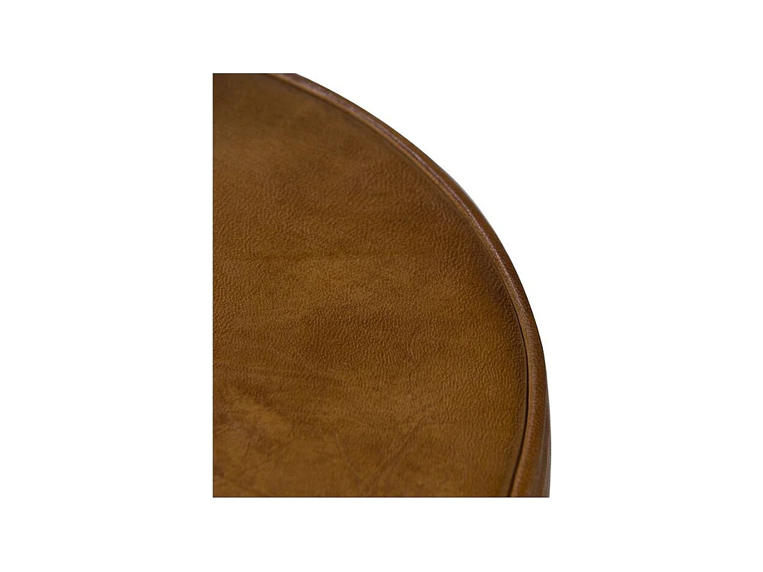 Chaise de bar 76 cm en cuir avec dossier - Phoenix