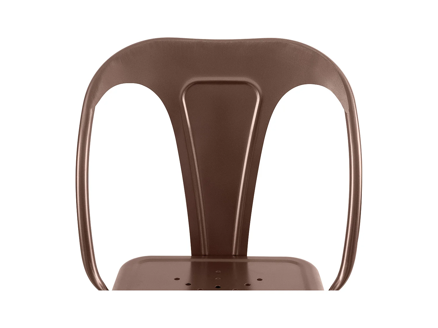 Set de 2 taburetes para isla de cocina en metal de cobre 67 cm - Indus