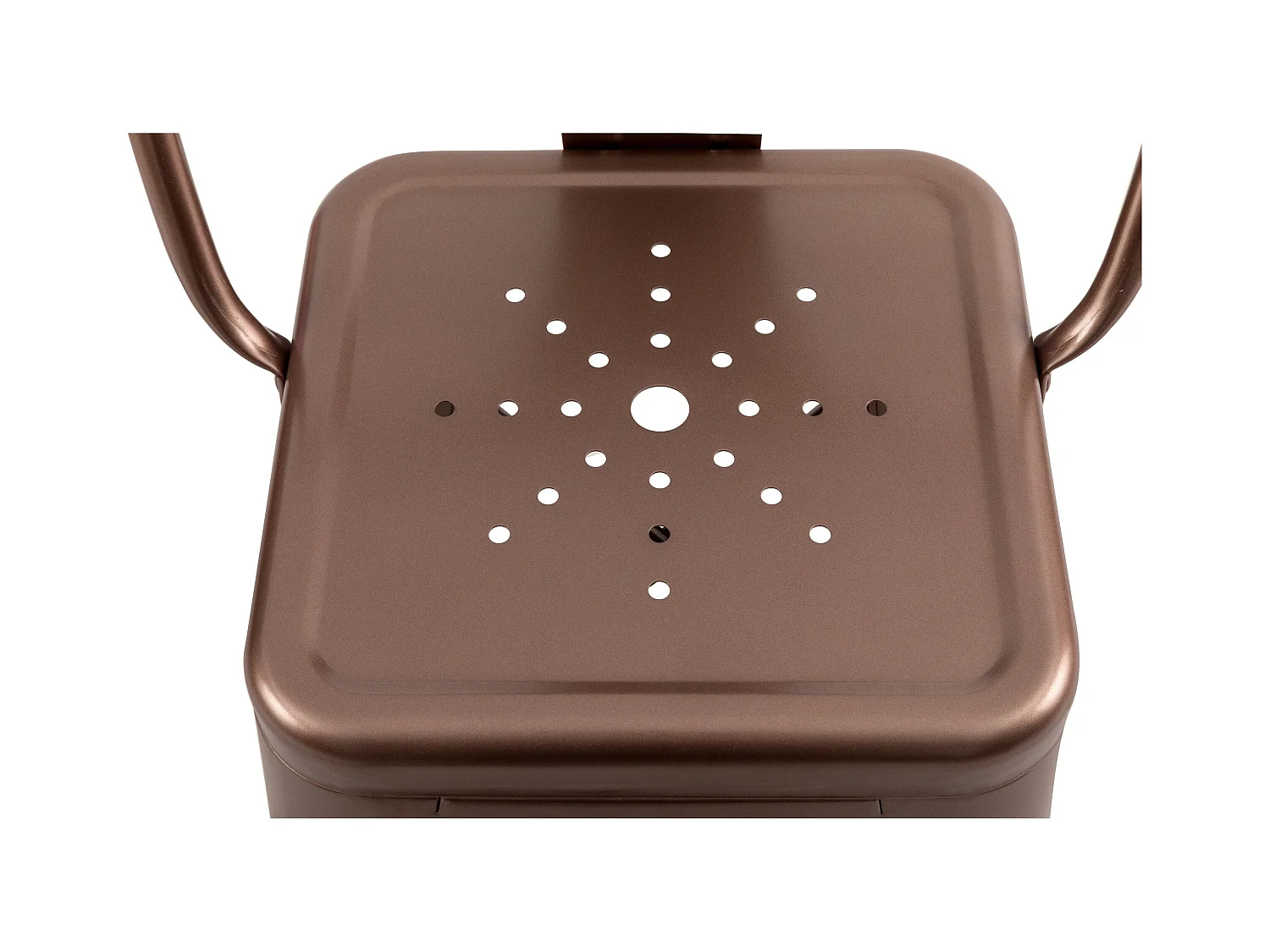 Set de 2 taburetes para isla de cocina en metal de cobre 67 cm - Indus