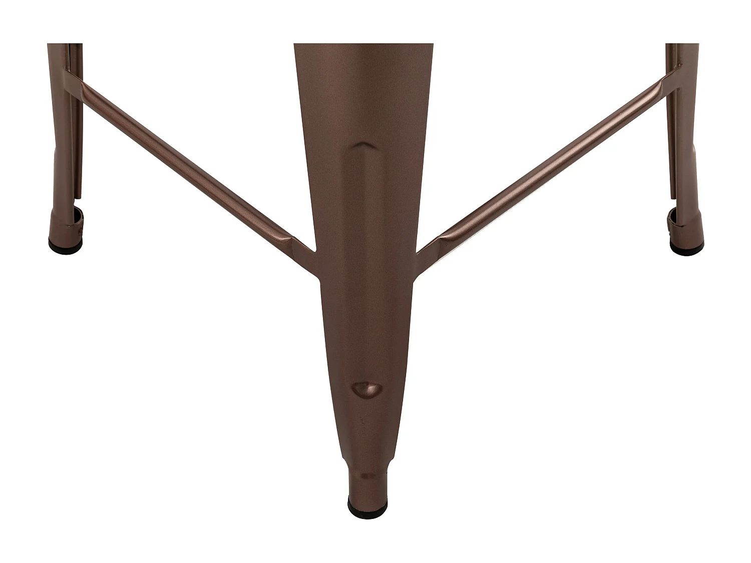 Lot de 2 chaises pour îlot central 67 cm en métal cuivre - Indus