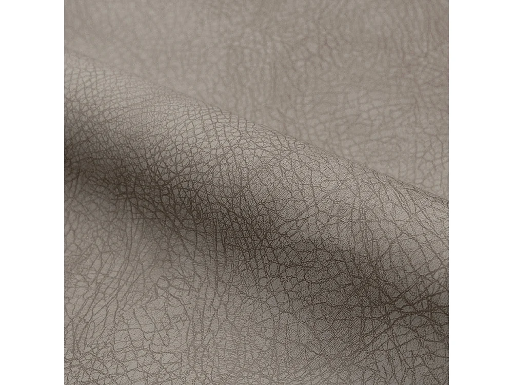 Set de 2 taburetes para isla de cocina de cuero sintético gris 66 cm - Texas