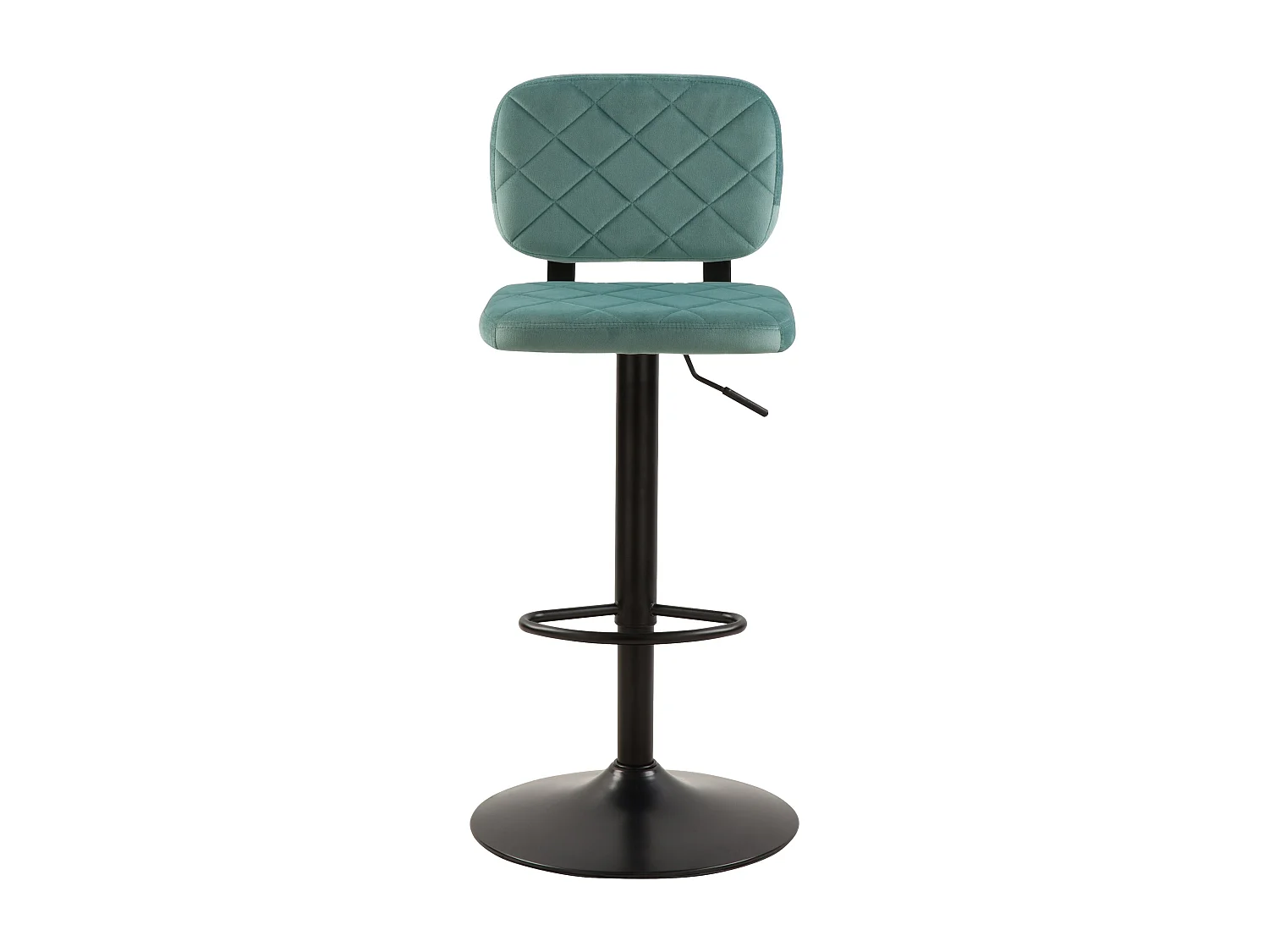 Lot de 2 chaises de bar réglables 60/81 cm en velours vert d'eau - Viktor