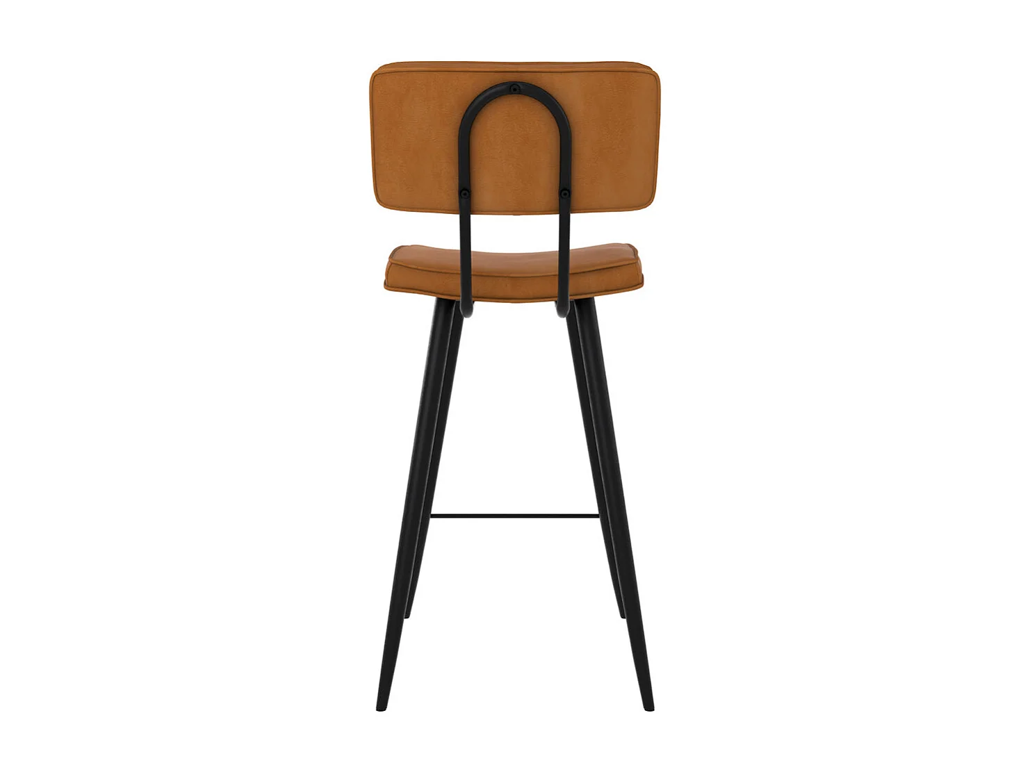 Set de 2 taburetes para isla de cocina de sintético camello 66 cm - Texas