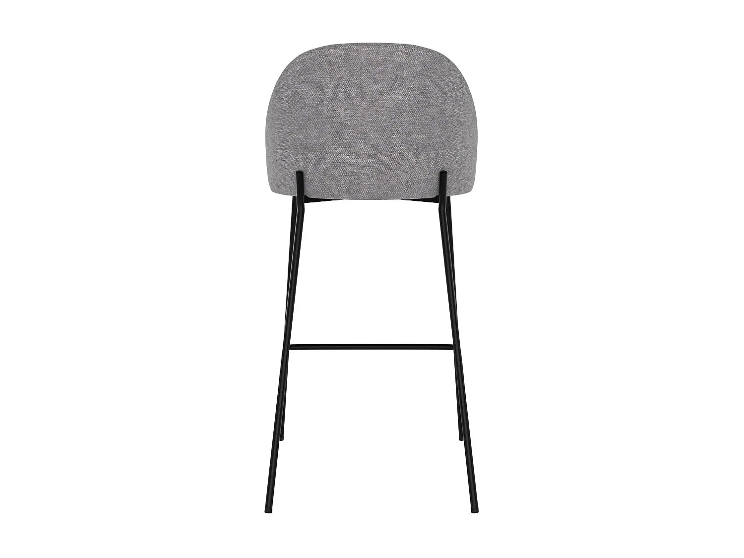 Set di 2 sedie per isola centrale in tessuto grigio scuro 66 cm - Karl