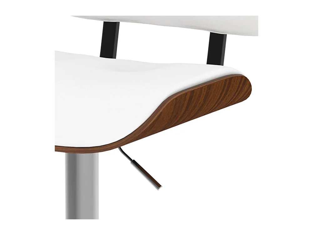 Sedia da bar regolabile in PU bianco 65/86 cm - Melchior