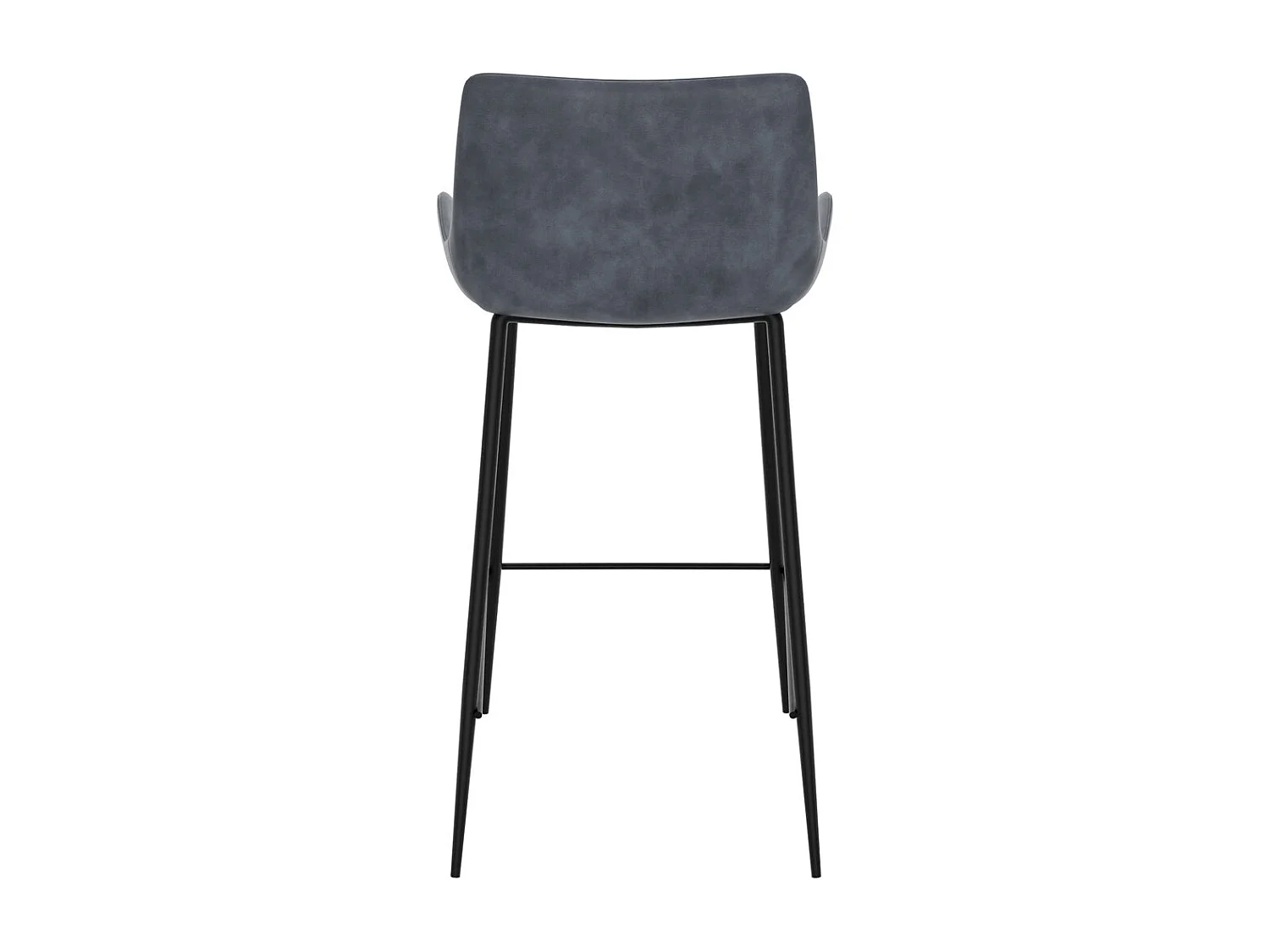 Set di 2 sedie per isola centrale 65 cm in sintetico grigio/nero - Pirata