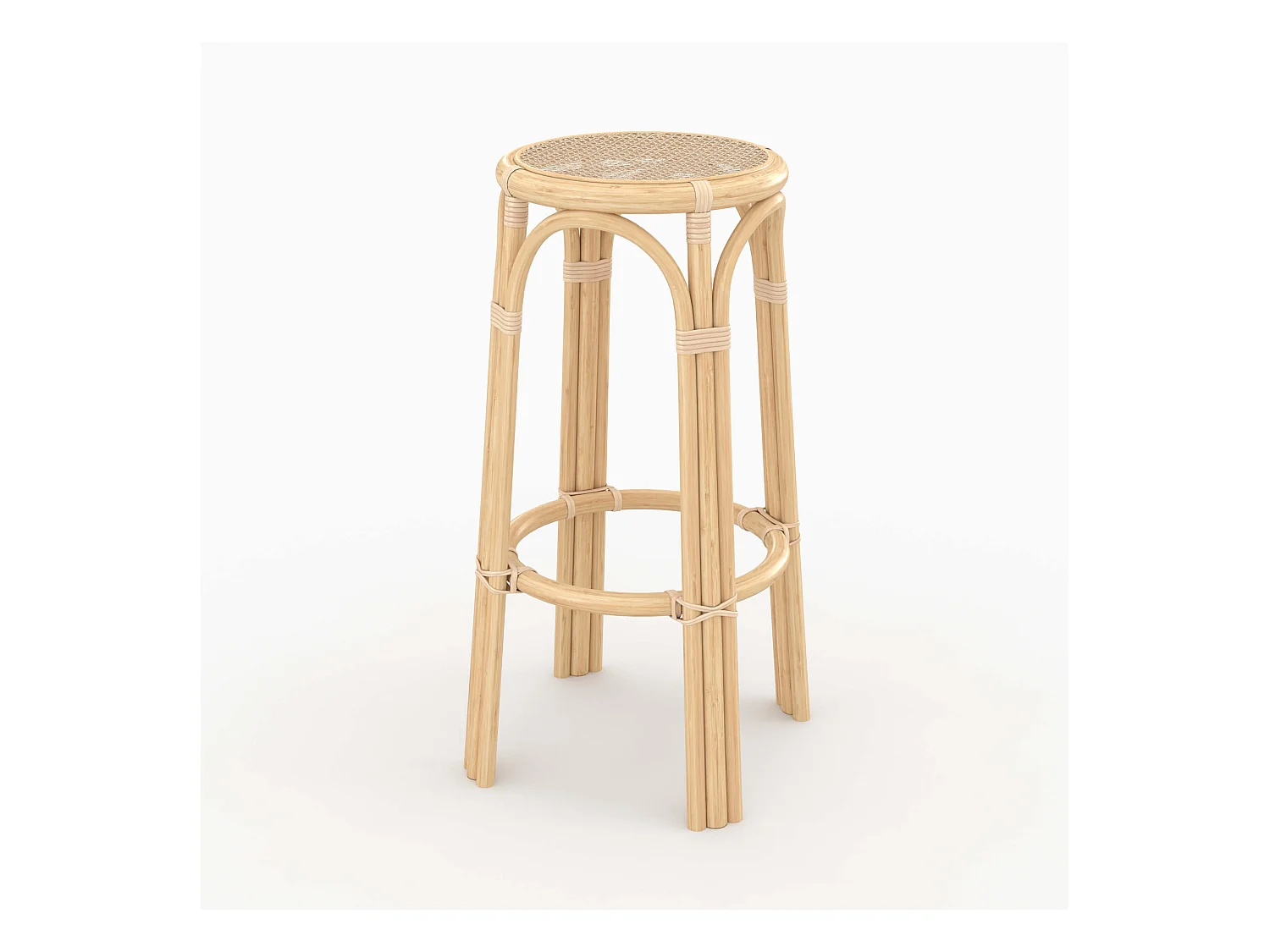 Tabouret de bar 77 cm en rotin - Vania
