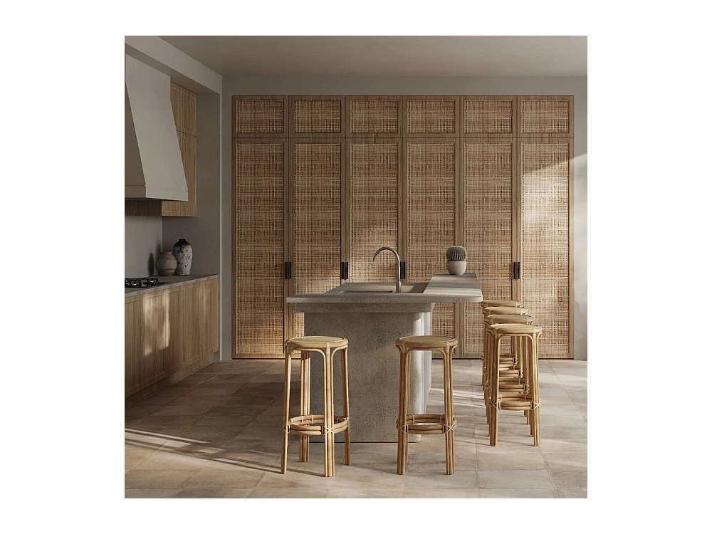 Tabouret de bar 77 cm en rotin - Vania