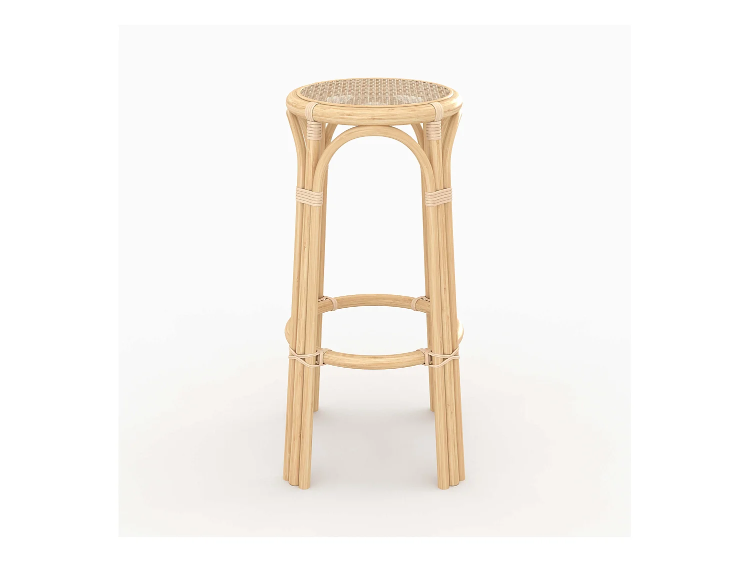 Tabouret de bar 77 cm en rotin - Vania