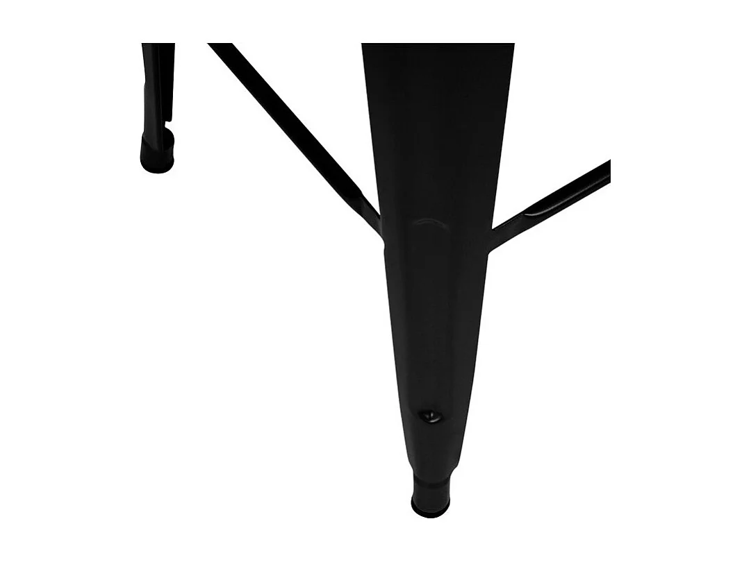 Lot de 2 tabourets pour îlot central 66 cm en métal noir mat - Indus