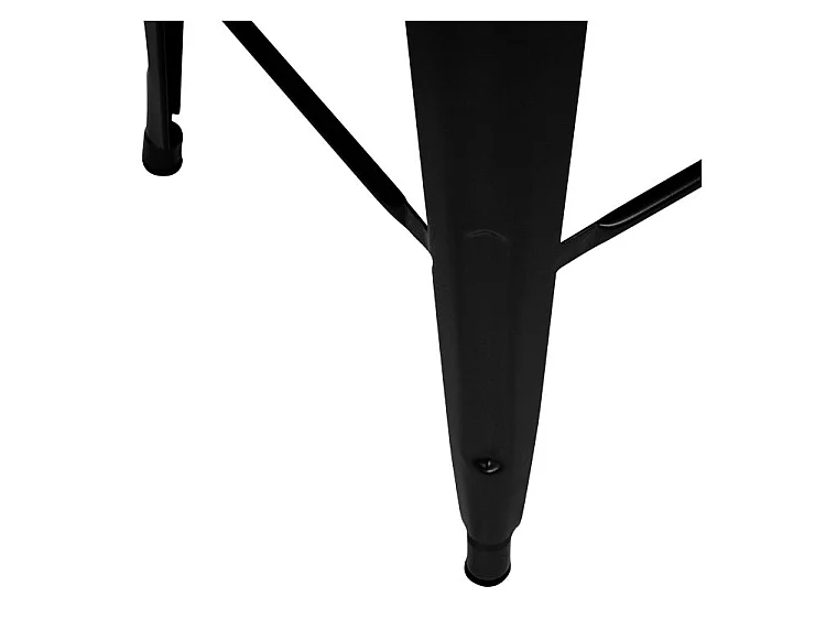 Set de 2 taburetes para isla de cocina en metal negro mate 66 cm - Indus