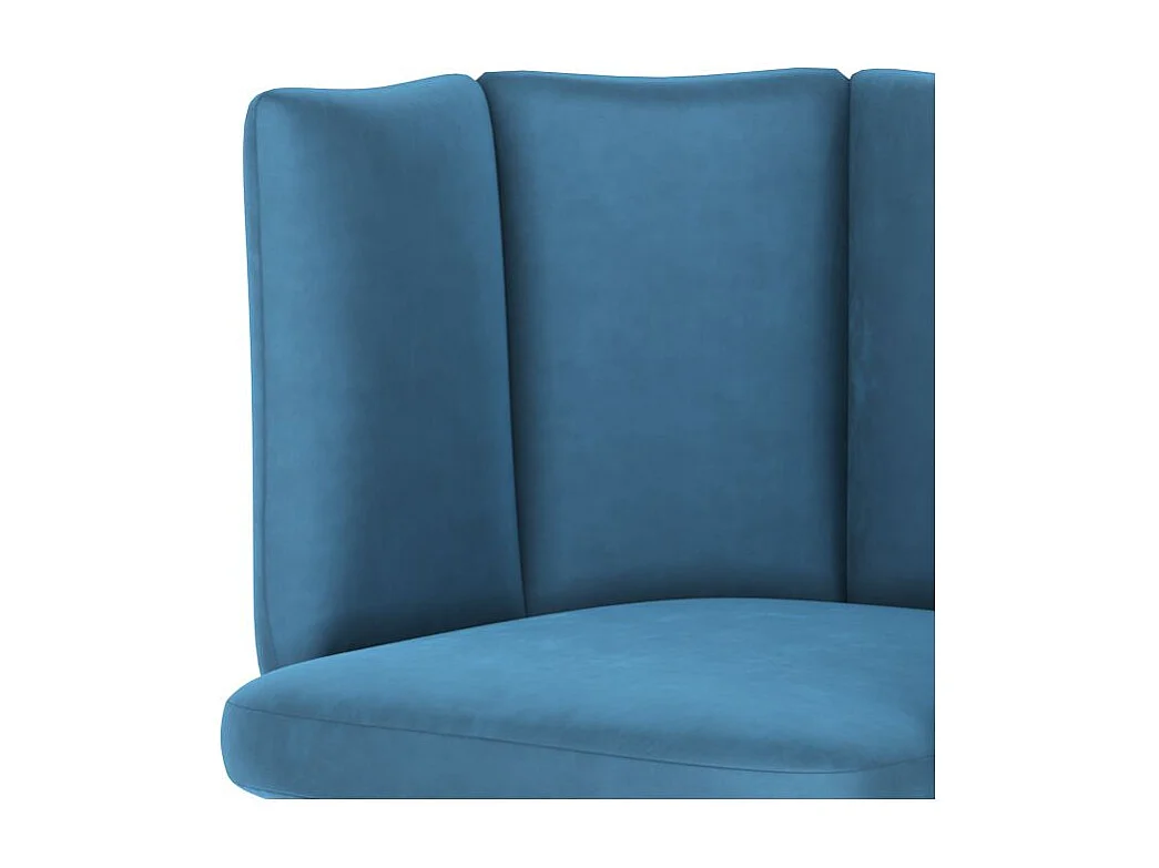 Set di 2 sedie da bar in velluto blu 75 cm - Rosy