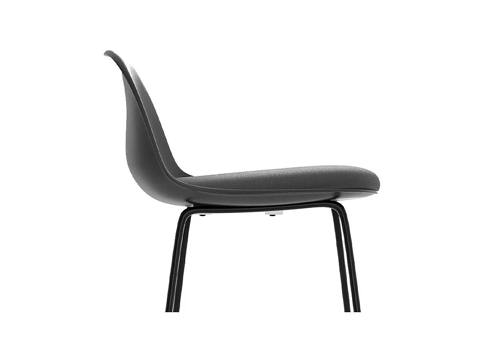 Set di 2 sedie da bar nere 75 cm - Leni