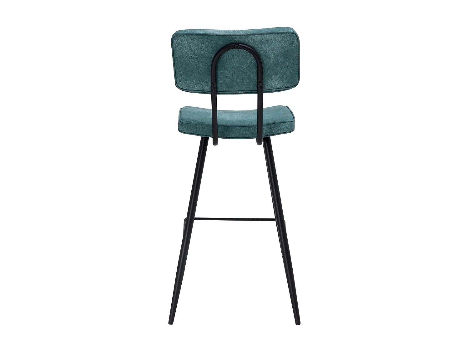 Set di 2 sedie per isola centrale 66 cm in finta pelle blu - Texas