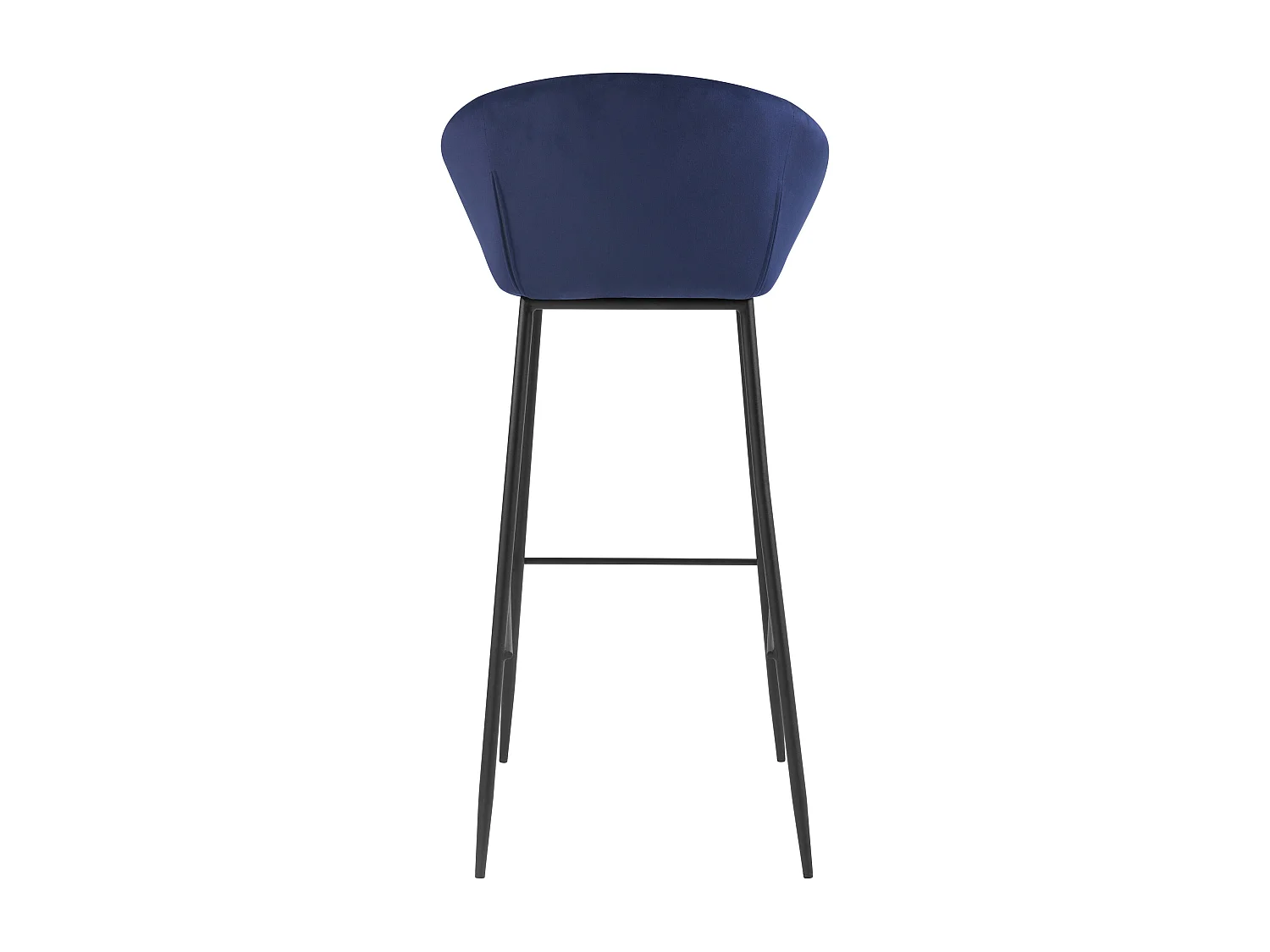 Set de 2 sillas de bar de terciopelo azul 75 cm - Marquise