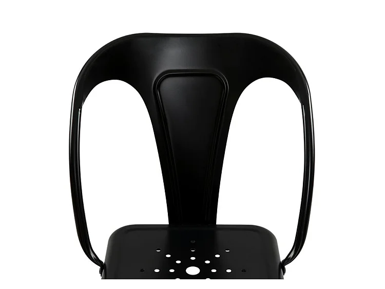 Set di 2 sedie per isola centrale 67 cm in metallo nero opaco - Indus