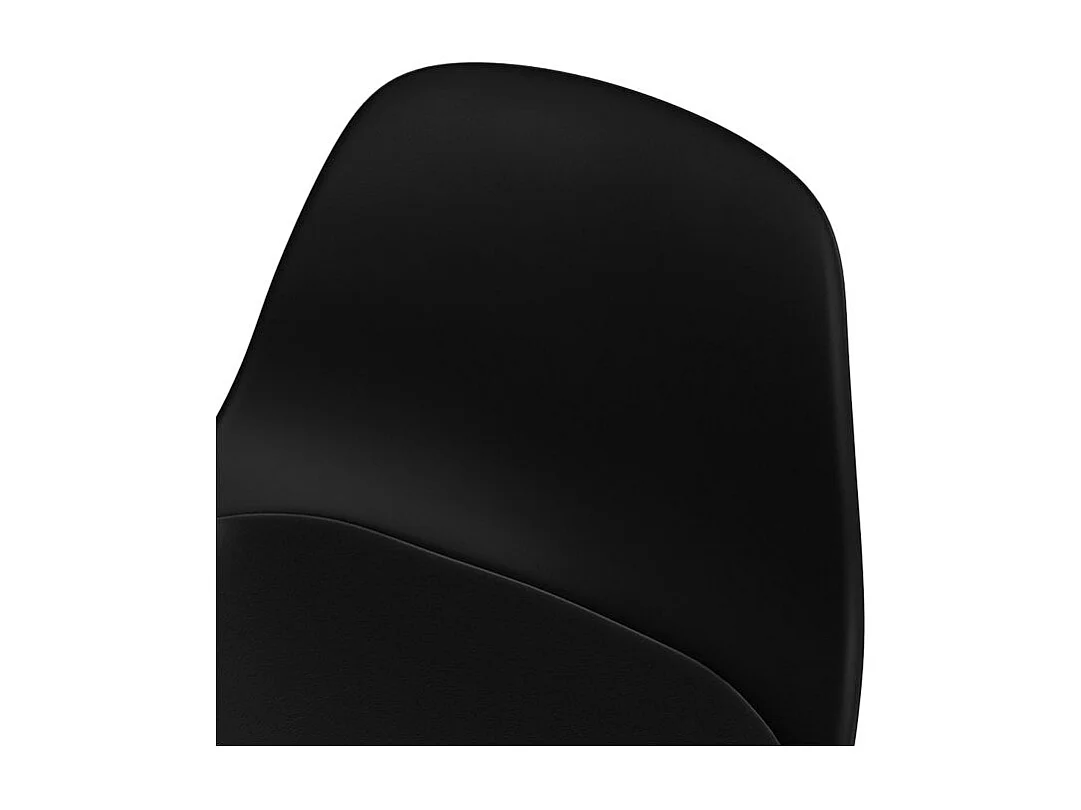 Lot de 2 chaises pour îlot central 65 cm noires - Leni