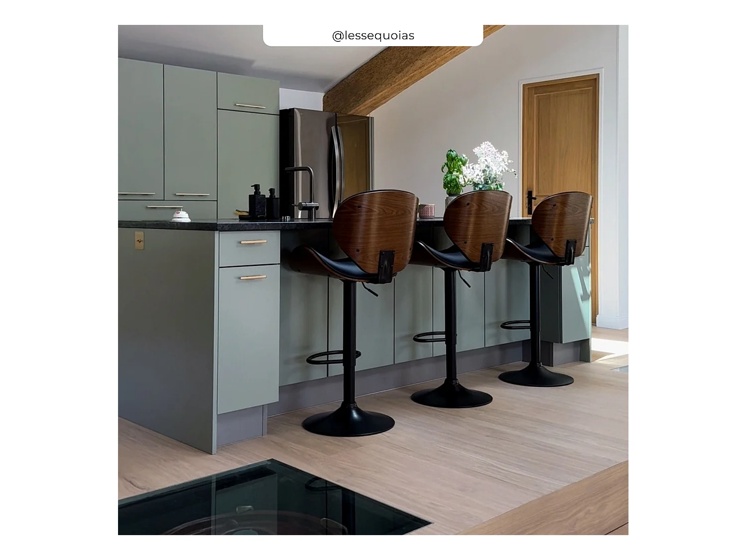 Sedia da bar regolabile 63/84 cm in pelle artificiale nera - Baudoin