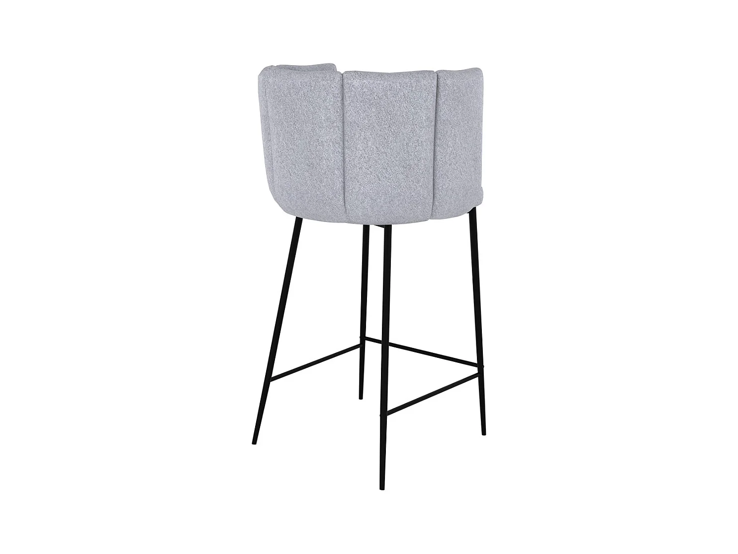 Set di 2 sedie per isola centrale in tessuto grigio chiaro 67 cm - Rosy