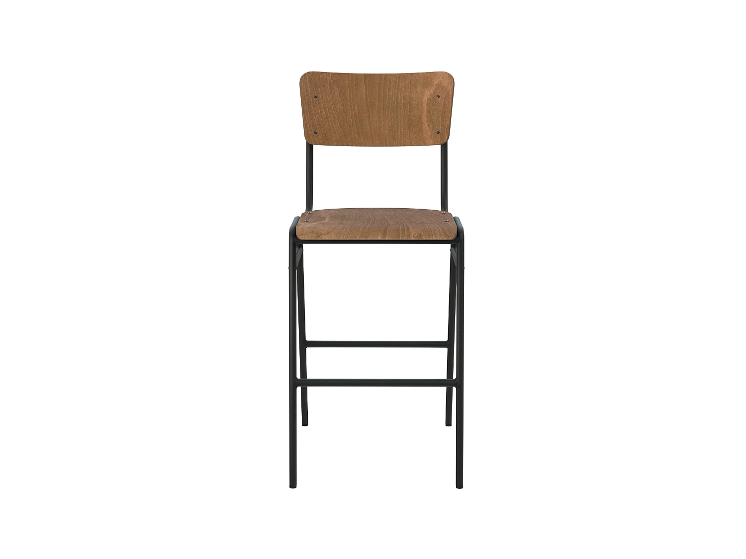 Set aus 2 Stühlen für eine 66 cm zentrale Insel aus dunklem Holz - Clem