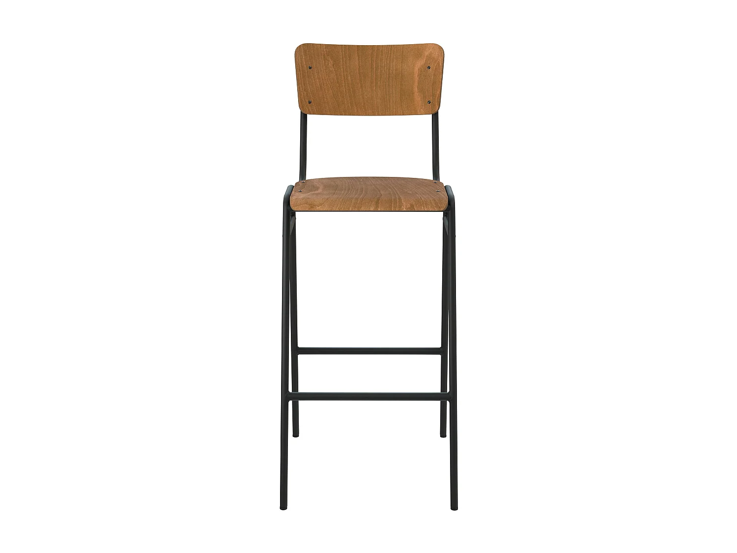 Set de 2 sillas de bar de madera 75 cm - Clem