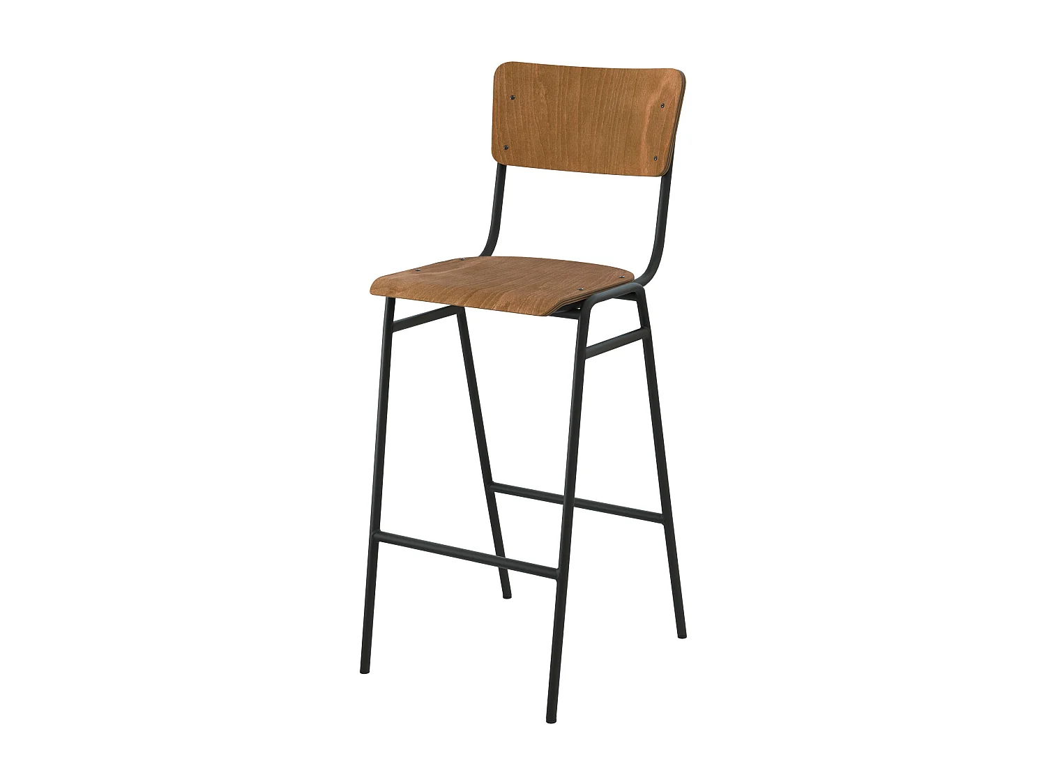 Set di 2 sgabelli da bar 75 cm in legno - Clem