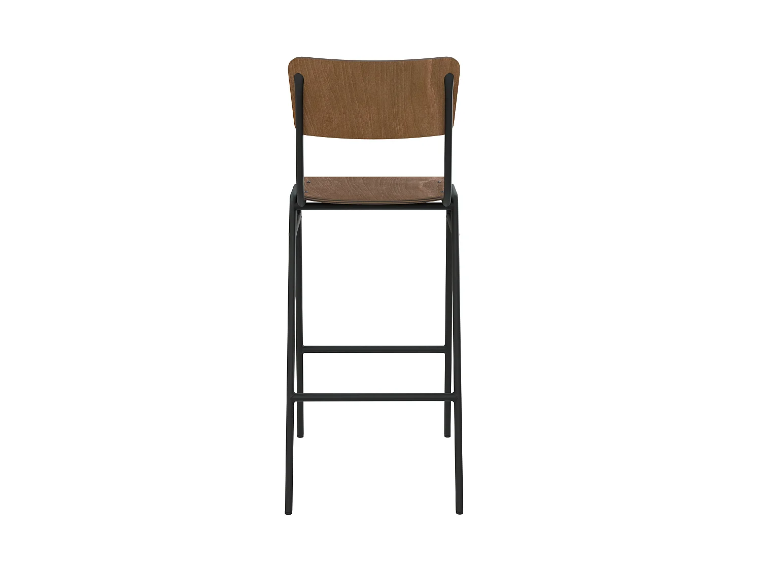 Set de 2 sillas de bar de madera 75 cm - Clem