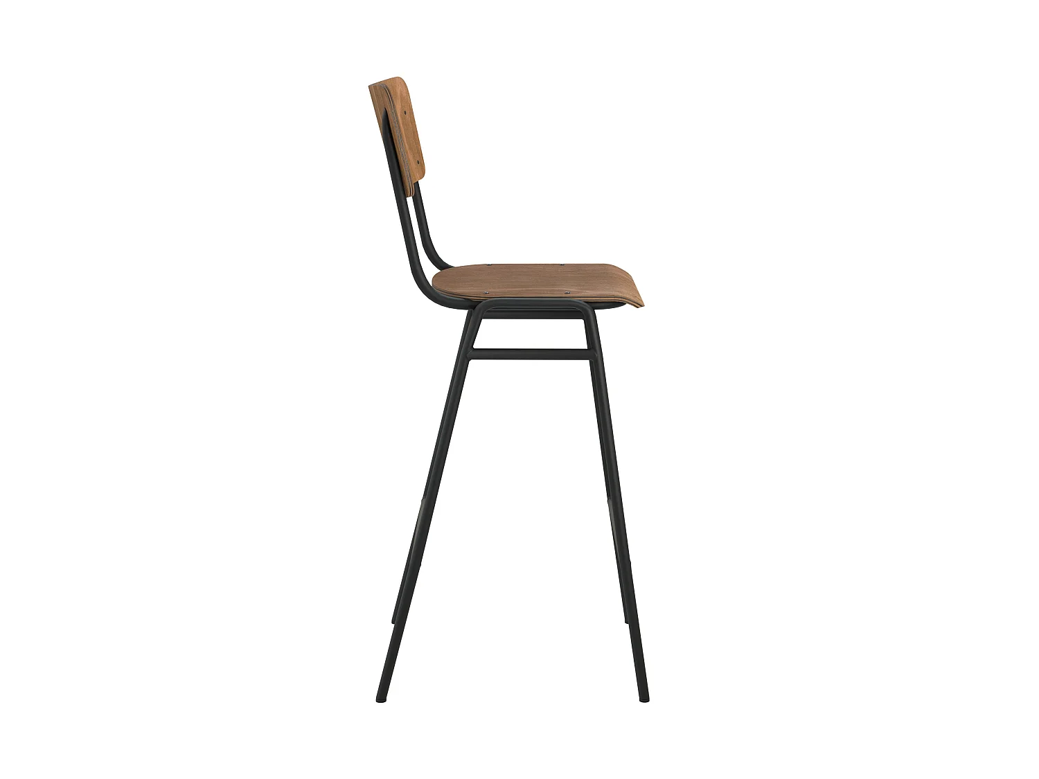 Set de 2 sillas de bar de madera 75 cm - Clem