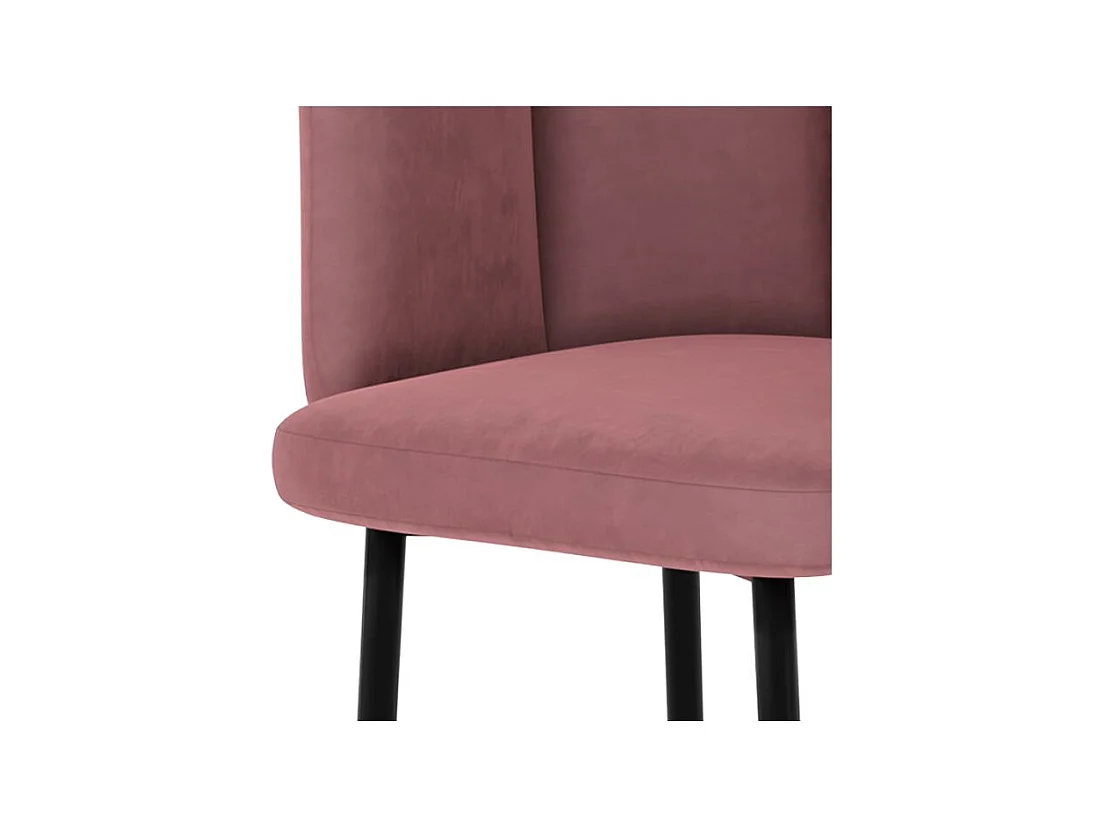 Set di 2 sedie da bar in velluto rosa 75 cm - Rosy