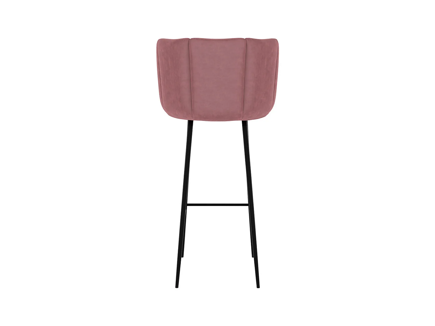 Set di 2 sedie da bar in velluto rosa 75 cm - Rosy