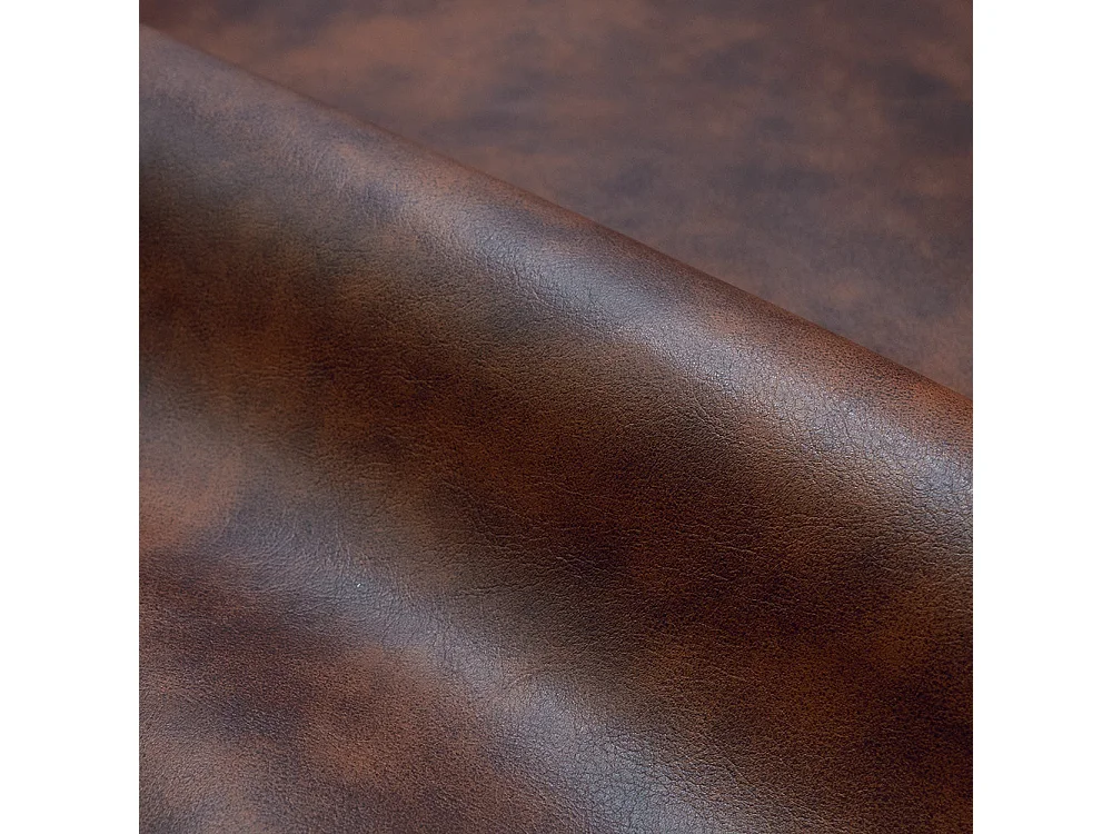 Lot de 2 chaises de bar marron en cuir synthétique 75.5 cm - Texas