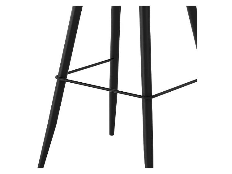 Set de 2 sillas de bar de cuero sintético marrón 76 cm - Texas