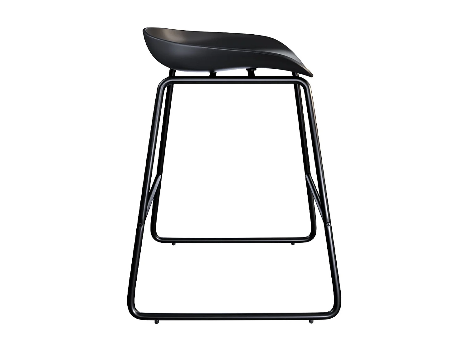 Set di 2 sedie per isola centrale H65,5 cm nere - Yoshi