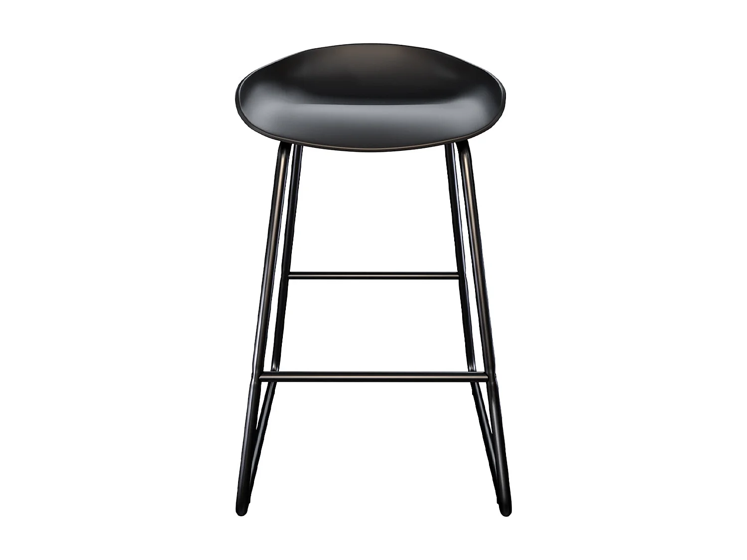 Set di 2 sedie per isola centrale H65,5 cm nere - Yoshi