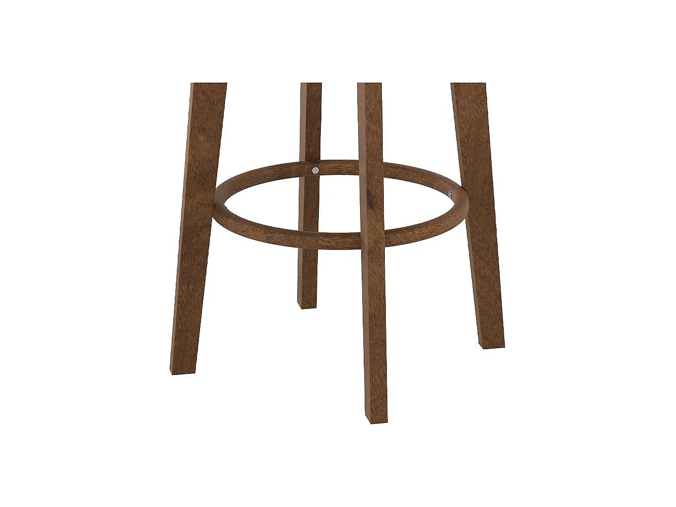 Lot de 2 tabourets pour îlot central 66 cm en cuir synthétique noir - Vahina