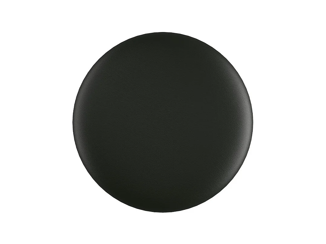 Lot de 2 tabourets pour îlot central 66 cm en cuir synthétique noir - Vahina