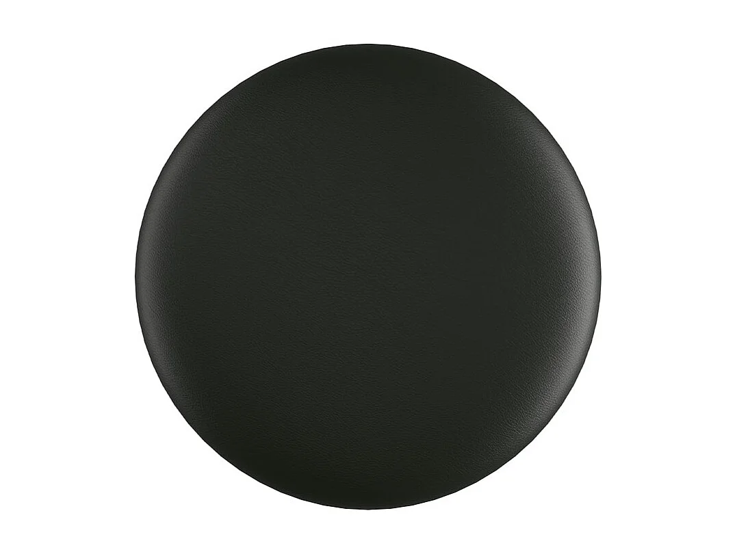 Lot de 2 tabourets pour îlot central 66 cm en cuir synthétique noir - Vahina