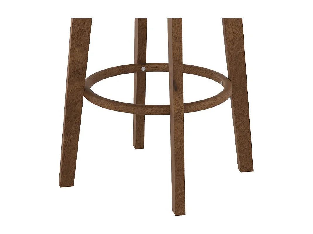 Lot de 2 tabourets pour îlot central 66 cm en cuir synthétique noir - Vahina