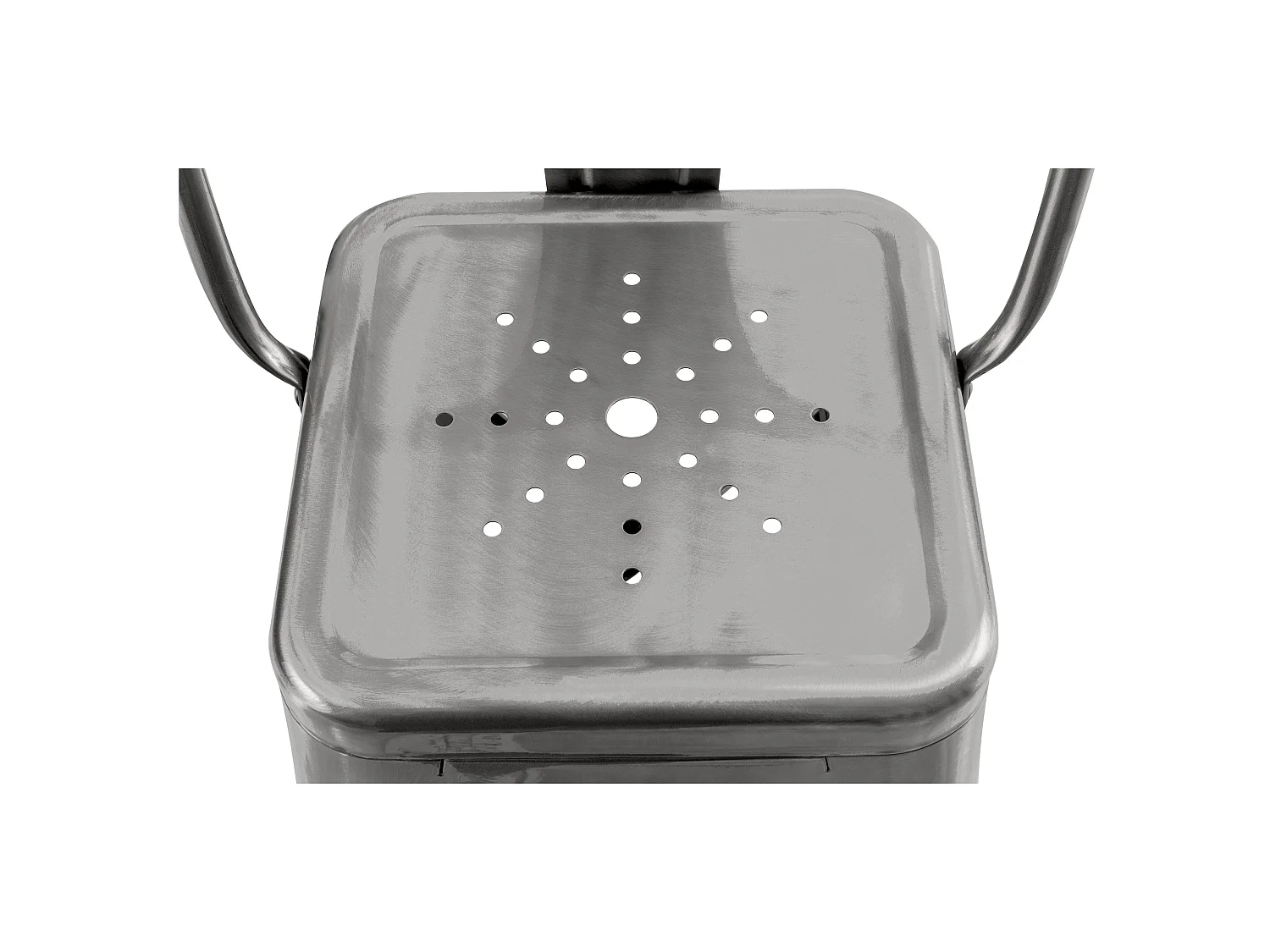 Set de 2 taburetes para isla de cocina en metal cromado 67 cm - Indus