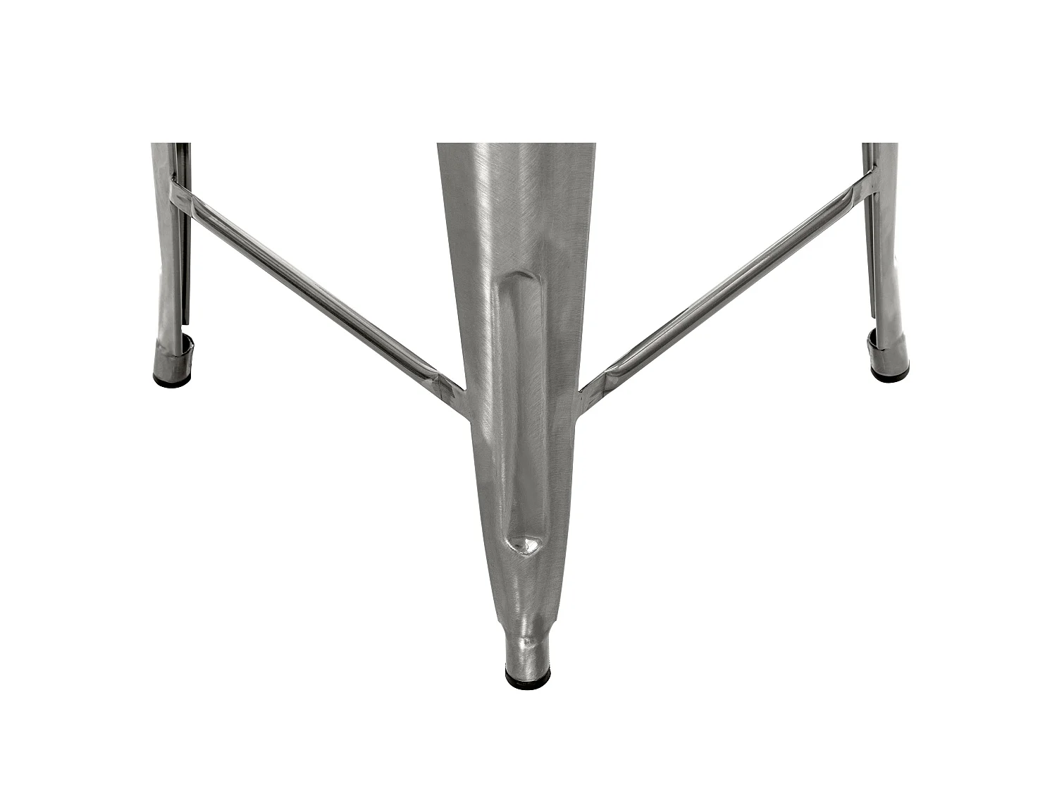 Set de 2 taburetes para isla de cocina en metal cromado 67 cm - Indus