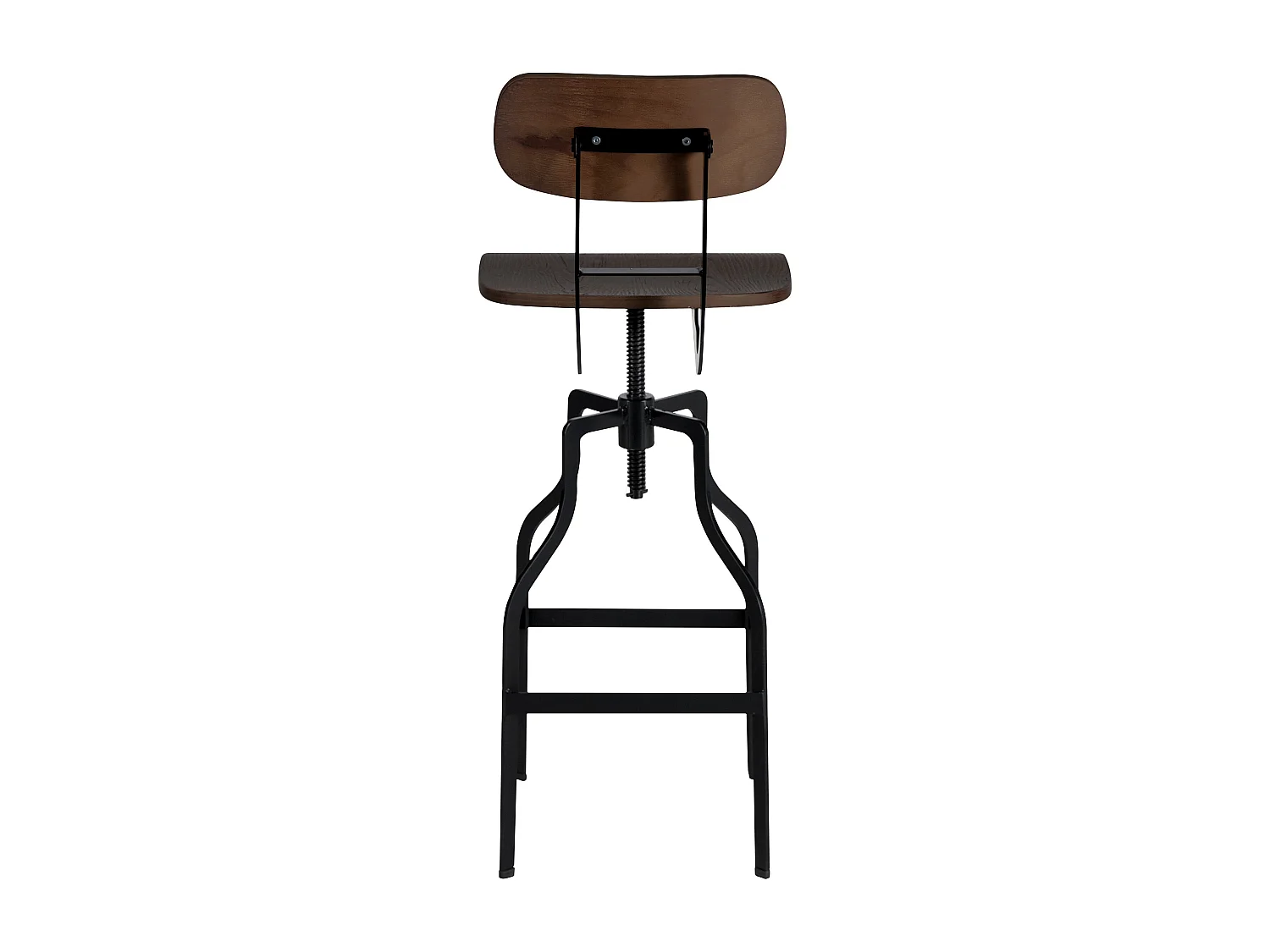 Silla de bar vintage ajustable en altura 66/85 cm de madera - Retro