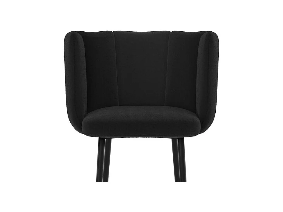 Set di 2 sedie da bar in velluto nero 75 cm - Rosy