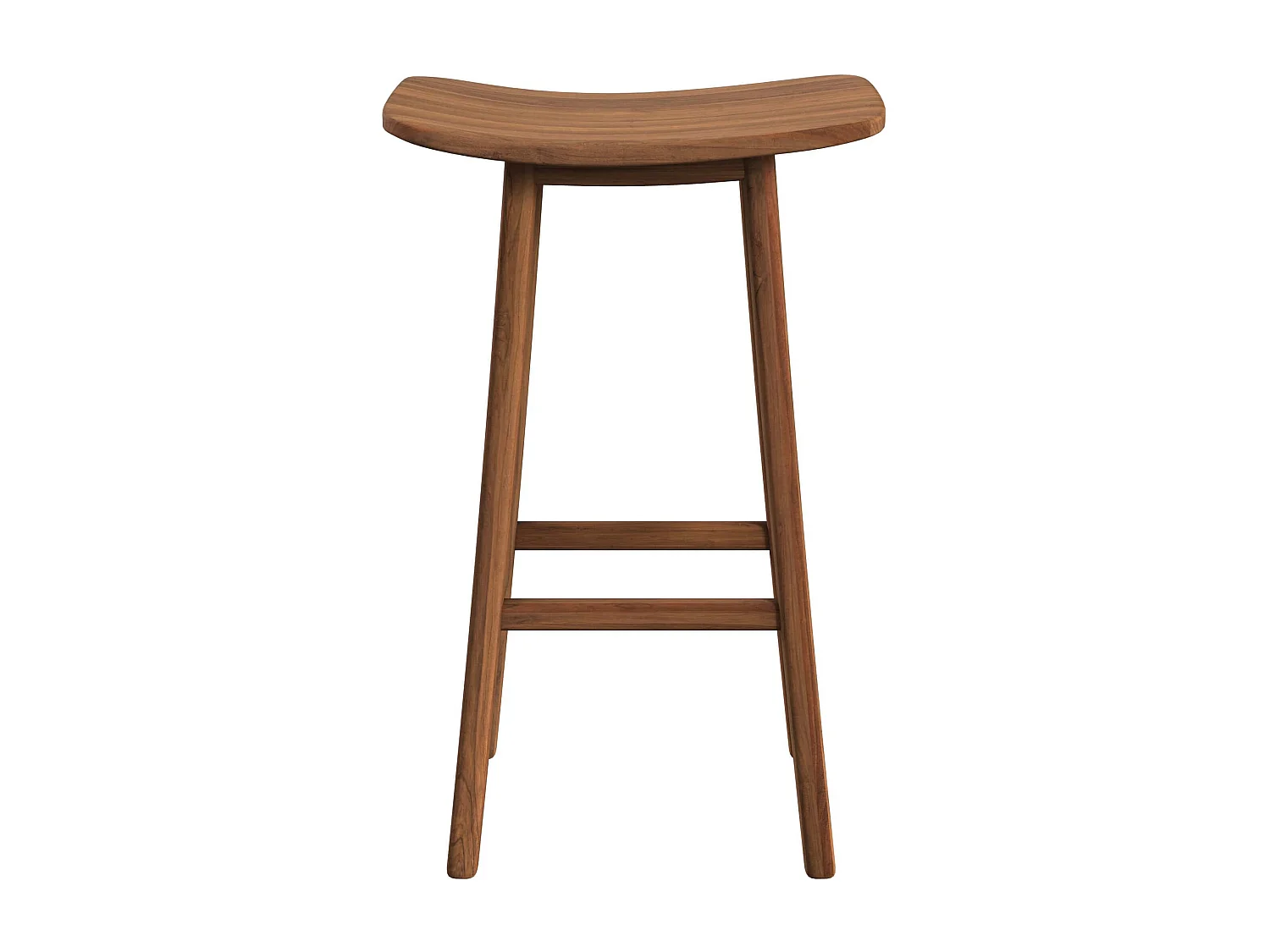 Taburete de bar de madera de teca 77 cm - Vittoria